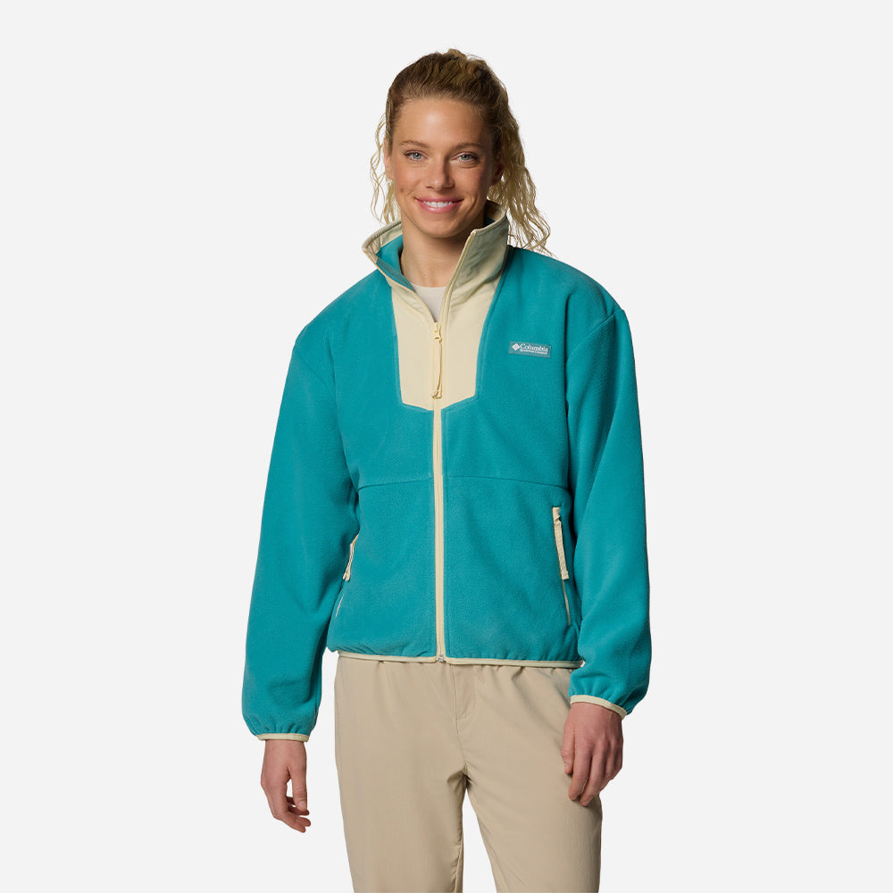 Áo Khoác Nữ Columbia Sequoia Grove™ Full Zip Fleece - Xanh Dương - Supersports Vietnam