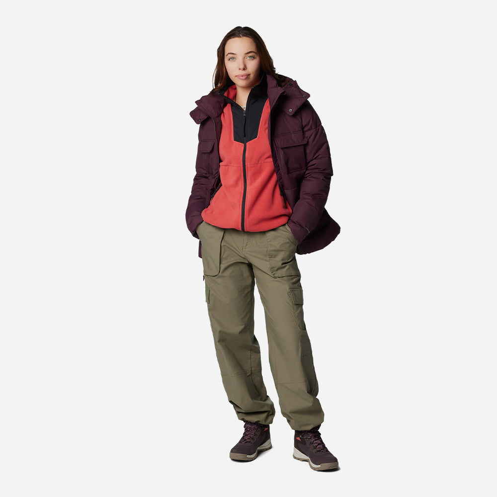 Áo Khoác Nữ Columbia Sequoia Grove™ Full Zip Fleece - Đỏ - Supersports Vietnam
