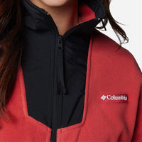 Áo Khoác Nữ Columbia Sequoia Grove™ Full Zip Fleece - Đỏ - Supersports Vietnam