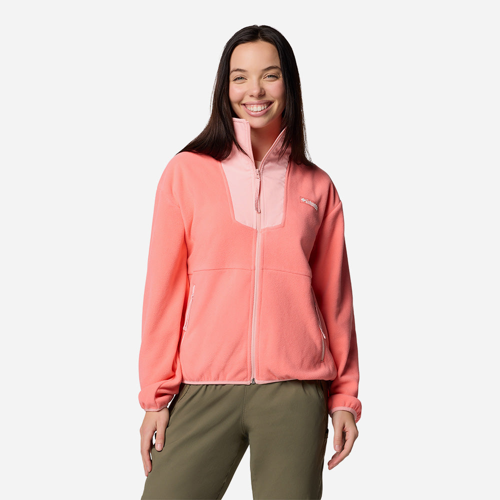 Áo Khoác Nữ Columbia Sequoia Grove™ Full Zip Fleece - Hồng - Supersports Vietnam