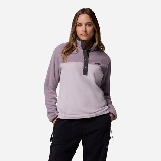 Áo Nỉ Nữ Columbia Benton Springs™ Half Snap Fleece II - Tím - Supersports Vietnam