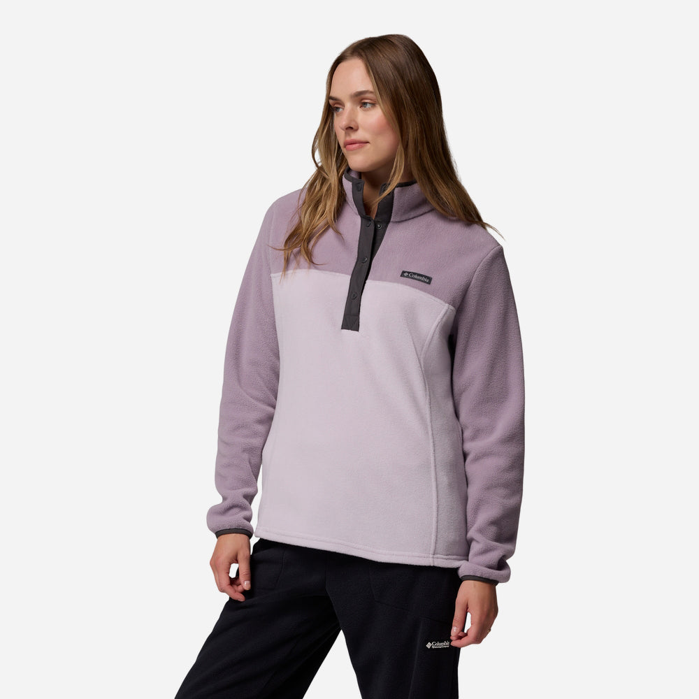 Áo Nỉ Nữ Columbia Benton Springs™ Half Snap Fleece II - Tím - Supersports Vietnam