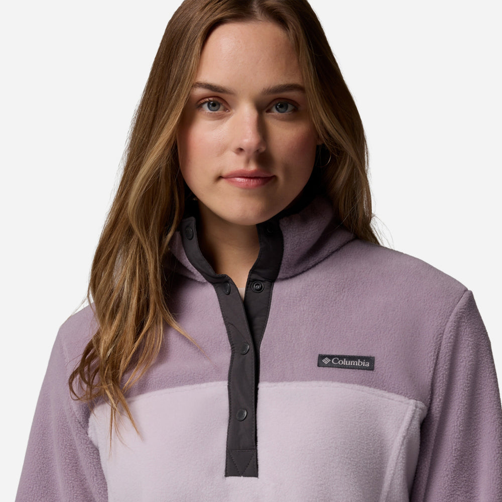 Áo Nỉ Nữ Columbia Benton Springs™ Half Snap Fleece II - Tím - Supersports Vietnam