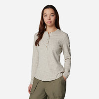 Áo Thun Tay Dài Nữ Columbia Brea Falls™ Henley - Xám - Supersports Vietnam