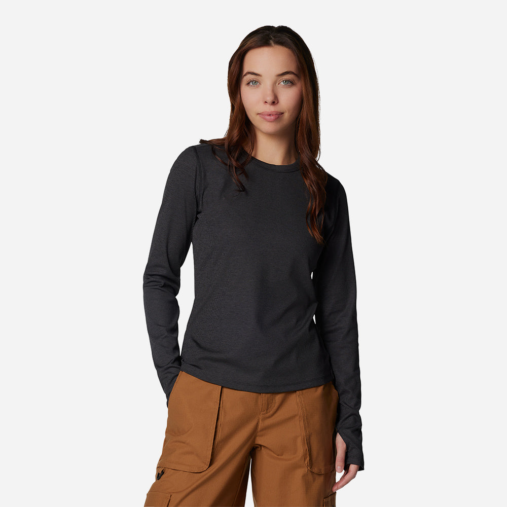 Áo Thun Tay Dài Nữ Columbia Boundless™ Days Knit - Đen - Supersports Vietnam