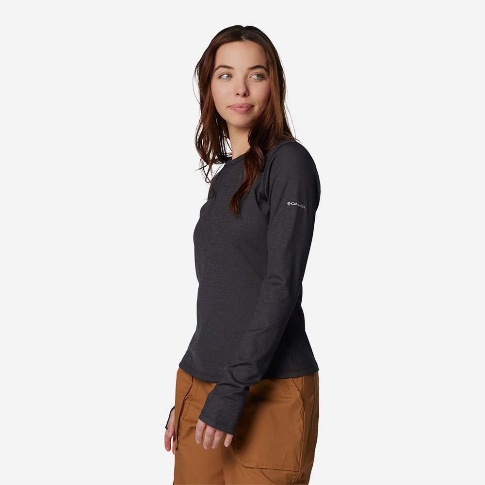 Áo Thun Tay Dài Nữ Columbia Boundless™ Days Knit - Đen - Supersports Vietnam