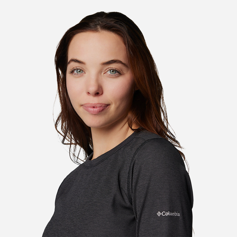 Áo Thun Tay Dài Nữ Columbia Boundless™ Days Knit - Đen - Supersports Vietnam