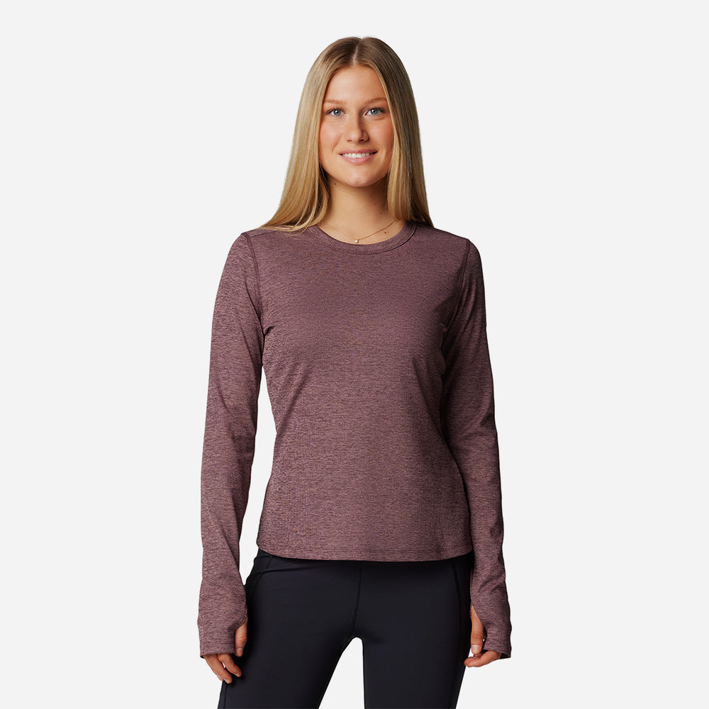 Áo Thun Tay Dài Nữ Columbia Boundless™ Days Knit - Tím - Supersports Vietnam