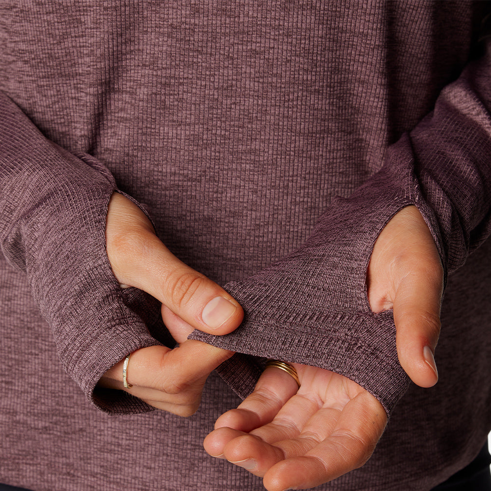 Áo Thun Tay Dài Nữ Columbia Boundless™ Days Knit - Tím - Supersports Vietnam