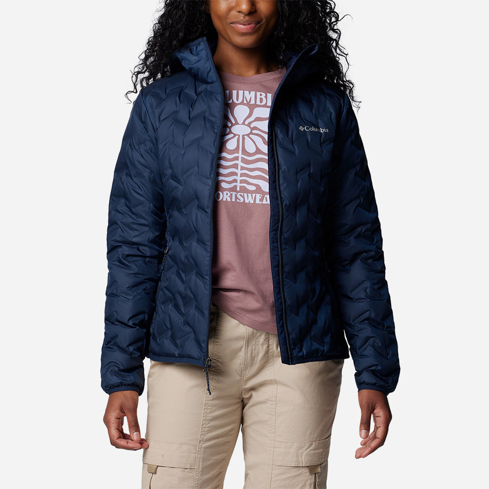 Áo Khoác Nữ Columbia Delta Ridge™ Ii Down Hooded - Xanh Navy - Supersports Vietnam