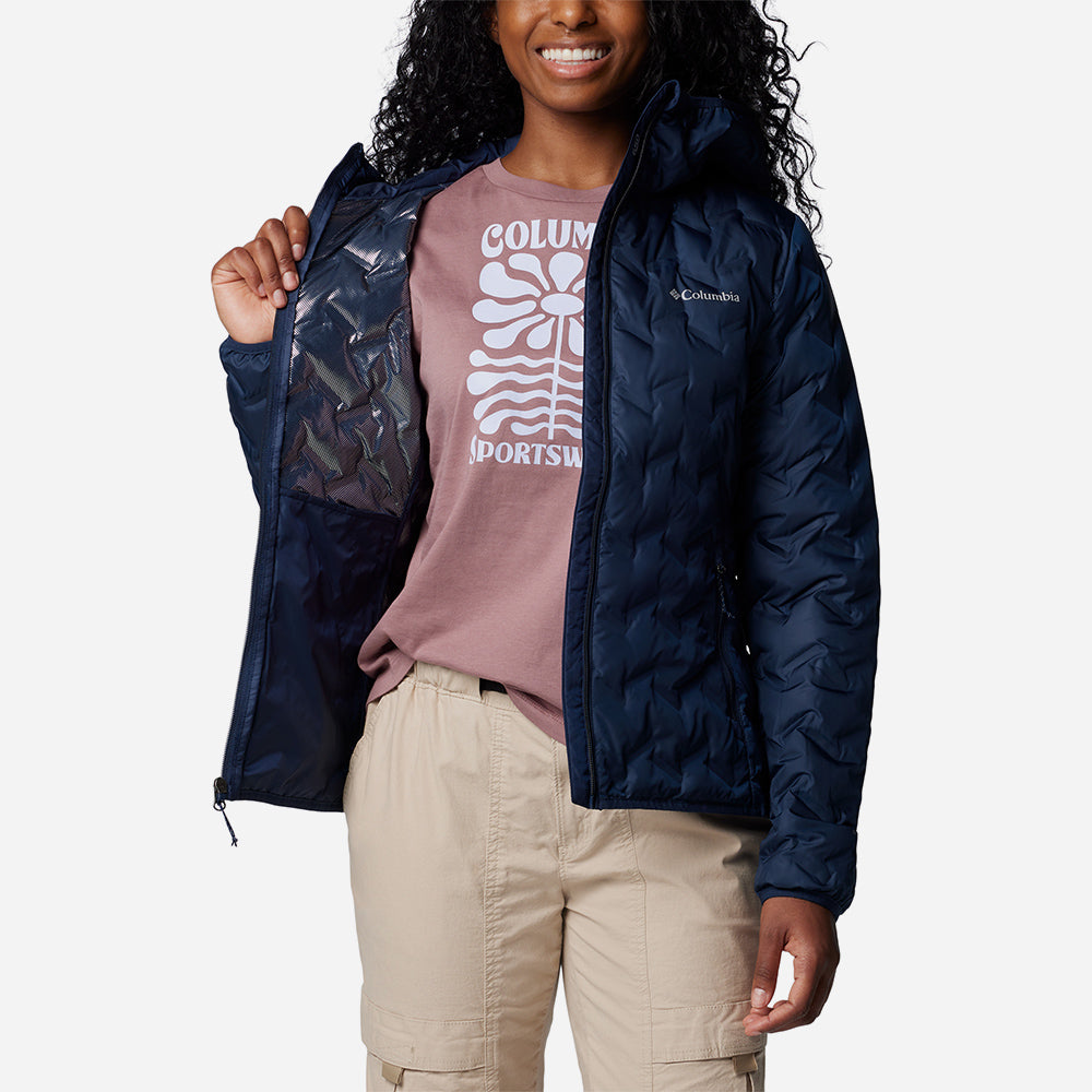 Áo Khoác Nữ Columbia Delta Ridge™ Ii Down Hooded - Xanh Navy - Supersports Vietnam