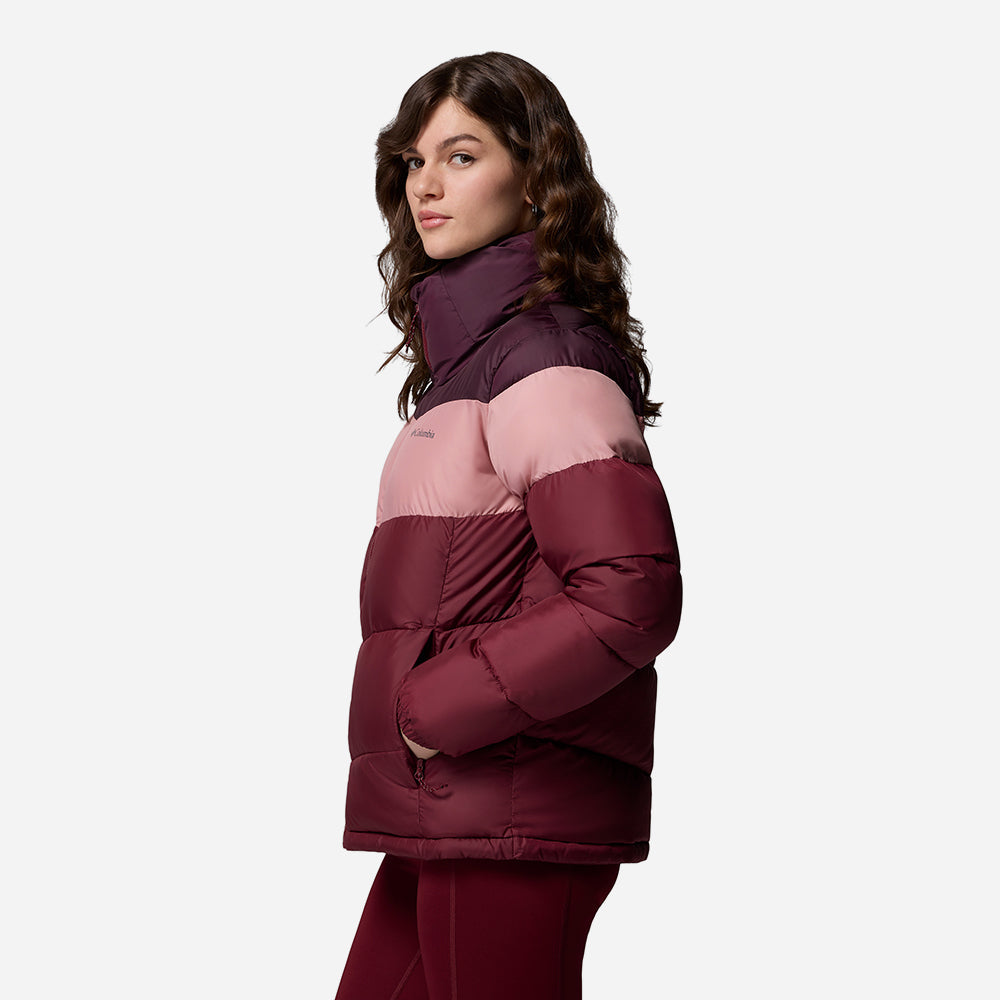 Áo Khoác Nữ Columbia Puffect™ II Colorblock - Đỏ - Supersports Vietnam