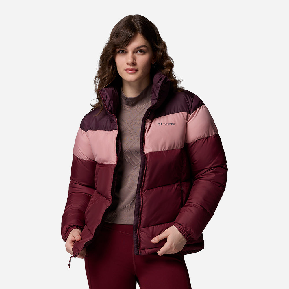 Áo Khoác Nữ Columbia Puffect™ Ii Colorblock - Đỏ - Supersports Vietnam