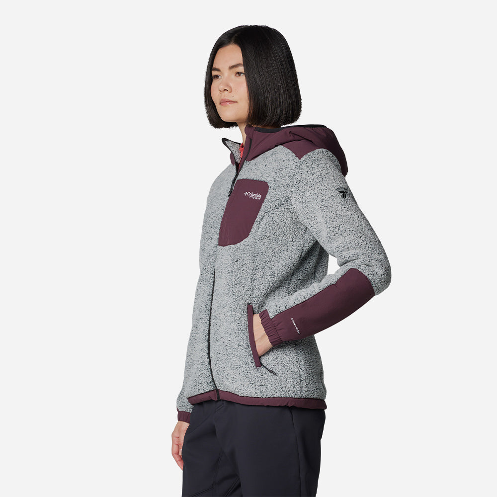 Áo Khoác Nữ Columbia Arctic Crest™ Sherpa Full Zip - Xám - Supersports Vietnam