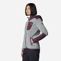Áo Khoác Nữ Columbia Arctic Crest™ Sherpa Full Zip - Xám - Supersports Vietnam
