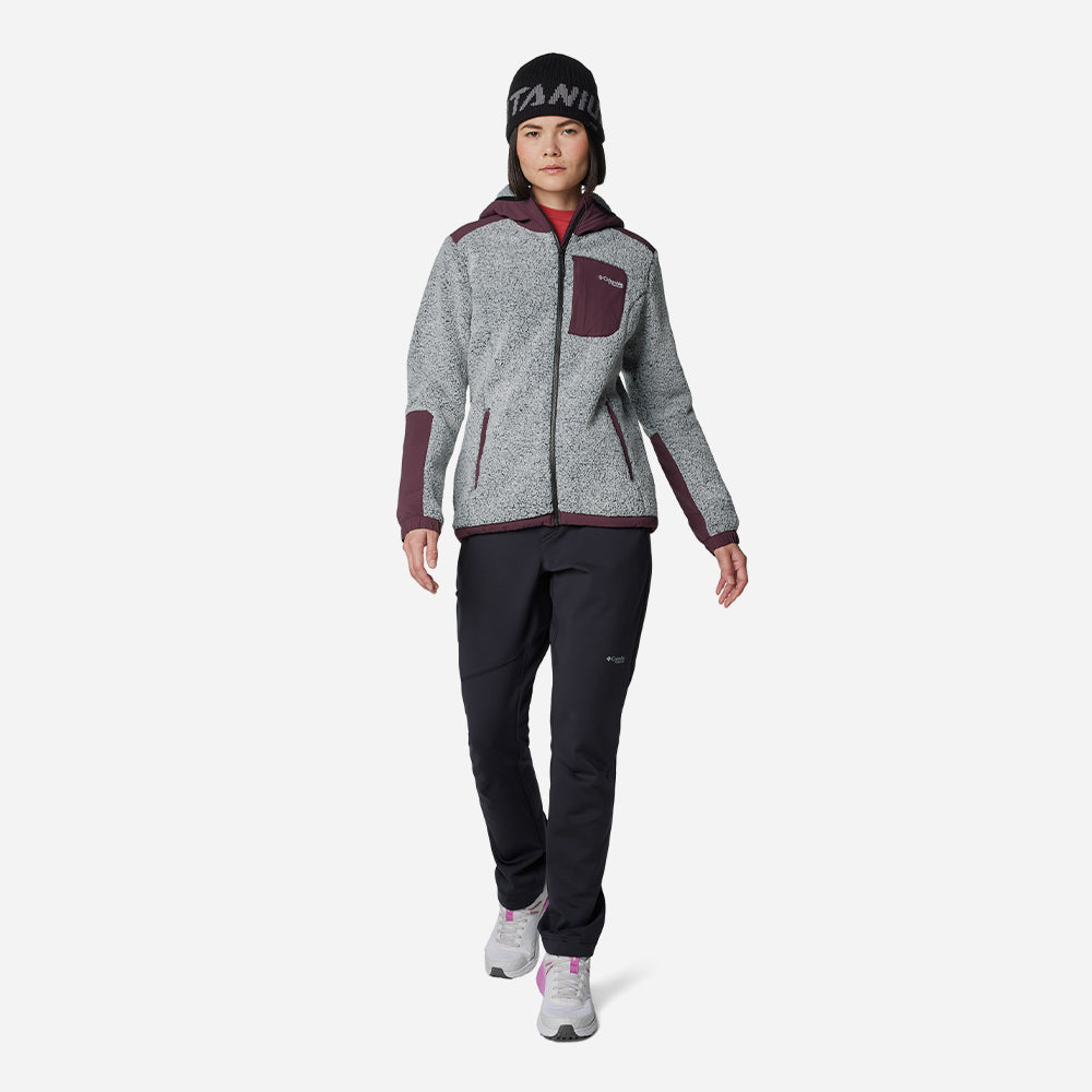 Áo Khoác Nữ Columbia Arctic Crest™ Sherpa Full Zip - Xám - Supersports Vietnam