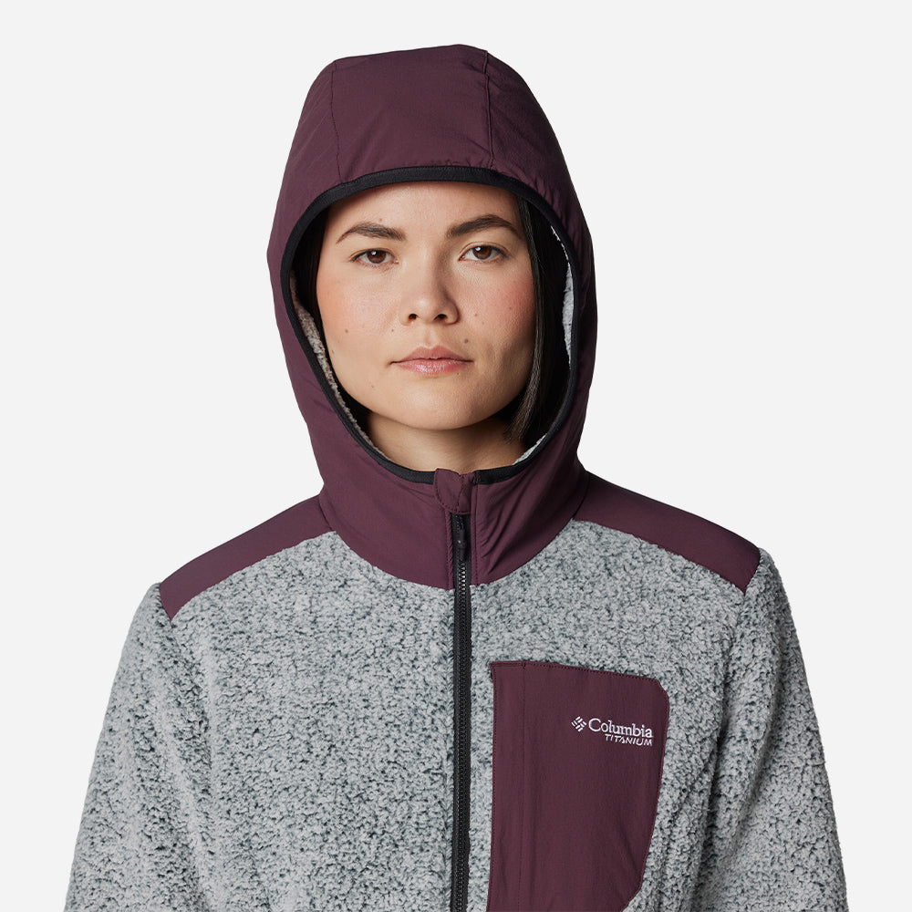 Áo Khoác Nữ Columbia Arctic Crest™ Sherpa Full Zip - Xám - Supersports Vietnam