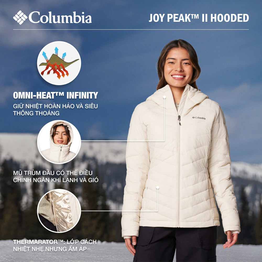 Áo Khoác Nữ Columbia Joy Peak™ Ii Hooded - Be - Supersports Vietnam