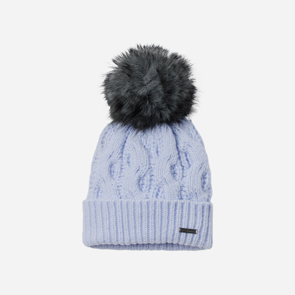 Mũ Len Columbia Boundless Days™ Cable Knit Pom - Xanh Dương - Supersports Vietnam