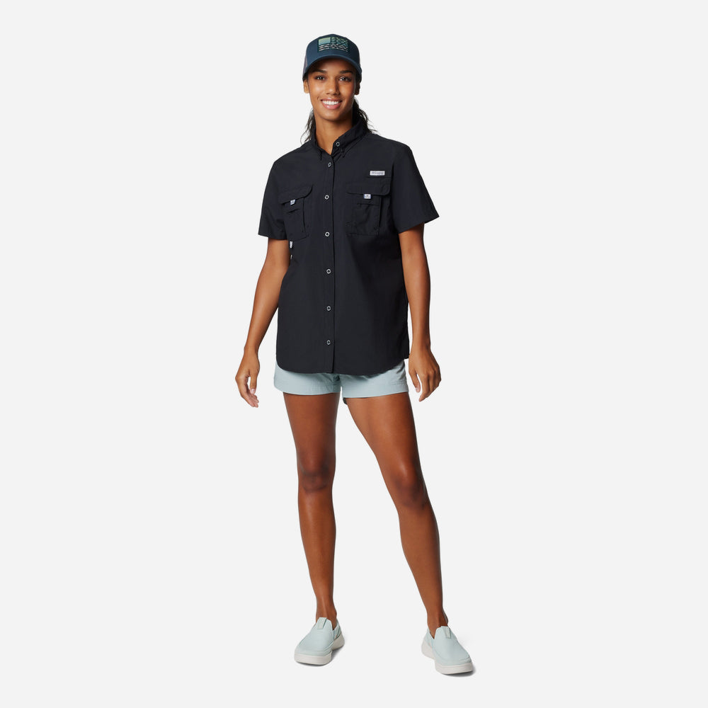 Áo Sơ Mi Ngắn Tay Nữ Columbia Pfg Bahama™ II - Đen - Supersports Vietnam