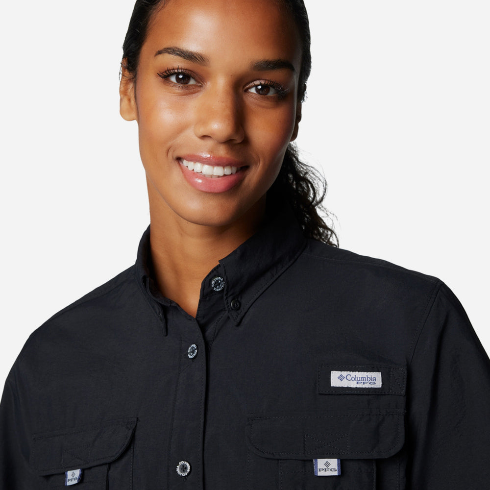 Áo Sơ Mi Ngắn Tay Nữ Columbia Pfg Bahama™ Ii - Đen - Supersports Vietnam