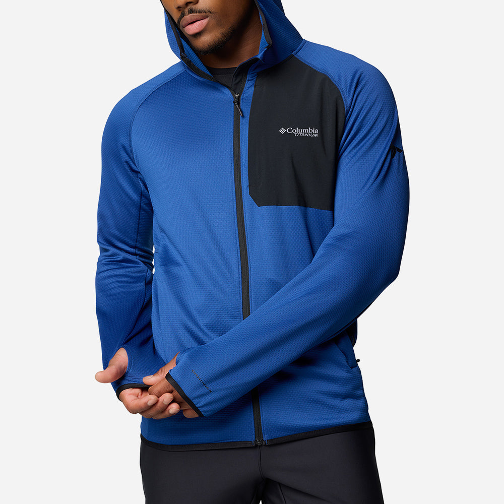 Áo Khoác Nam Columbia Triple Canyon™ Grid Fleece Hooded Fz Ii - Xanh Dương - Supersports Vietnam