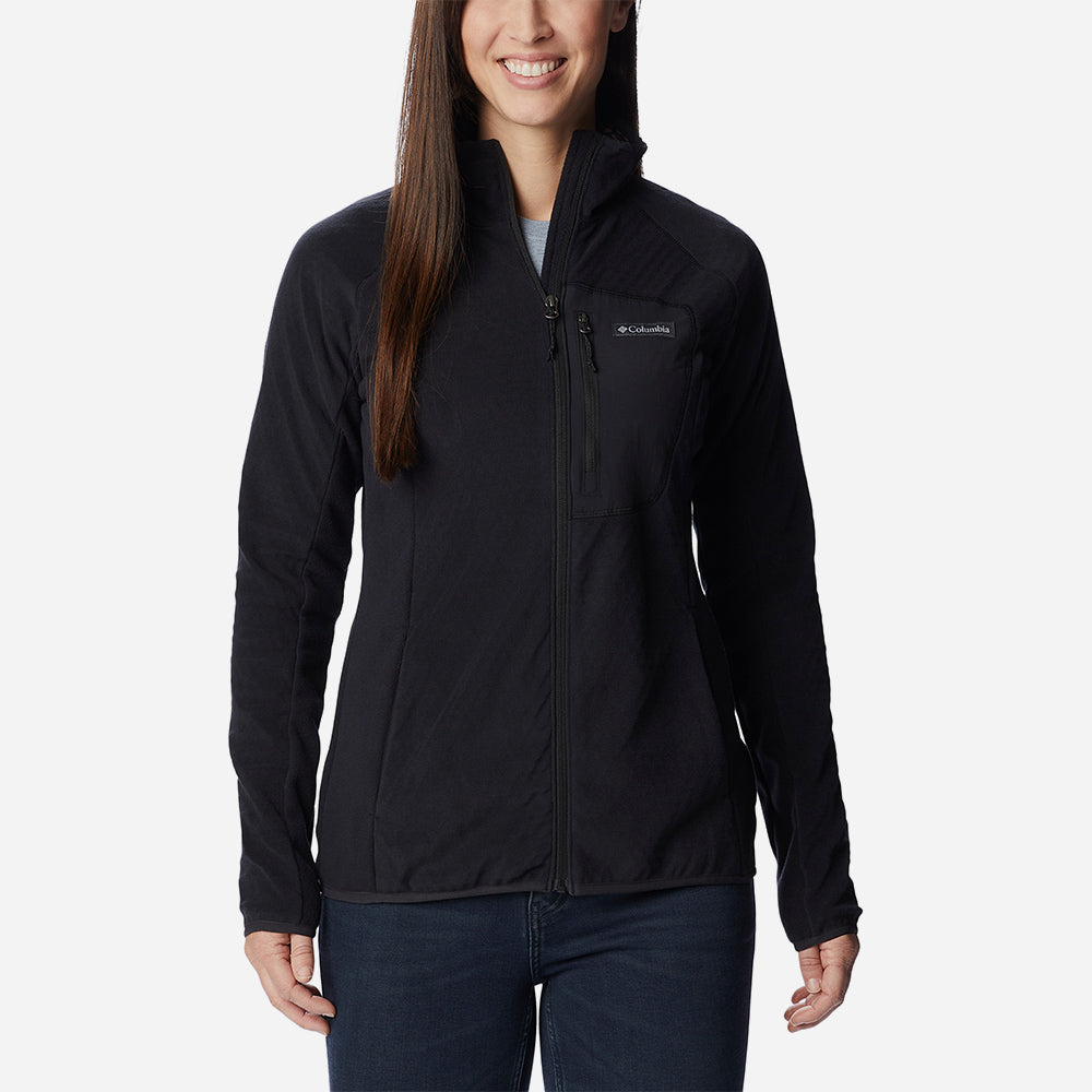 Áo Khoác Nữ Columbia Outdoor Tracks™ Full Zip Ii - Đen - Supersports Vietnam