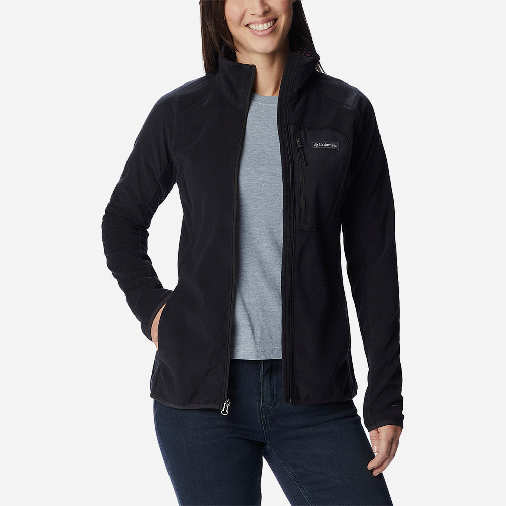 Áo Khoác Nữ Columbia Outdoor Tracks™ Full Zip Ii - Đen - Supersports Vietnam