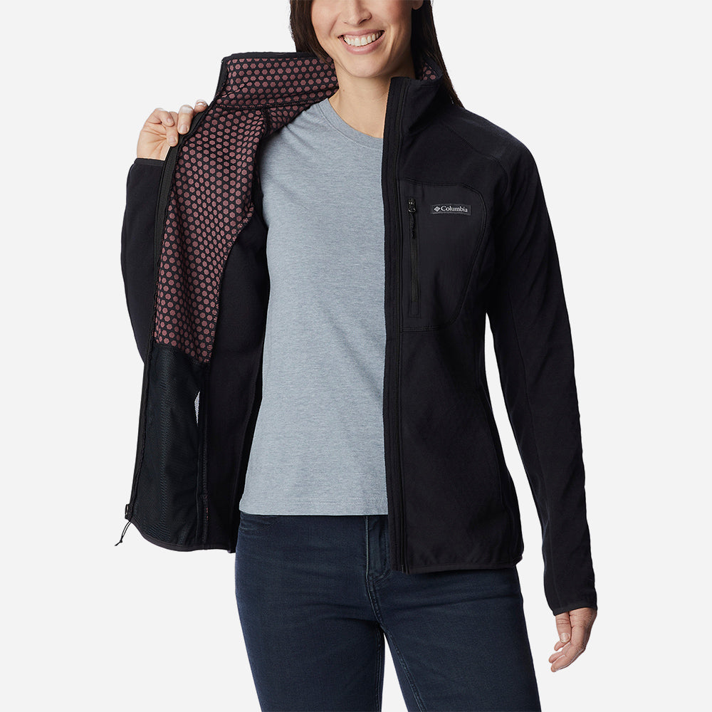 Áo Khoác Nữ Columbia Outdoor Tracks™ Full Zip Ii - Đen - Supersports Vietnam