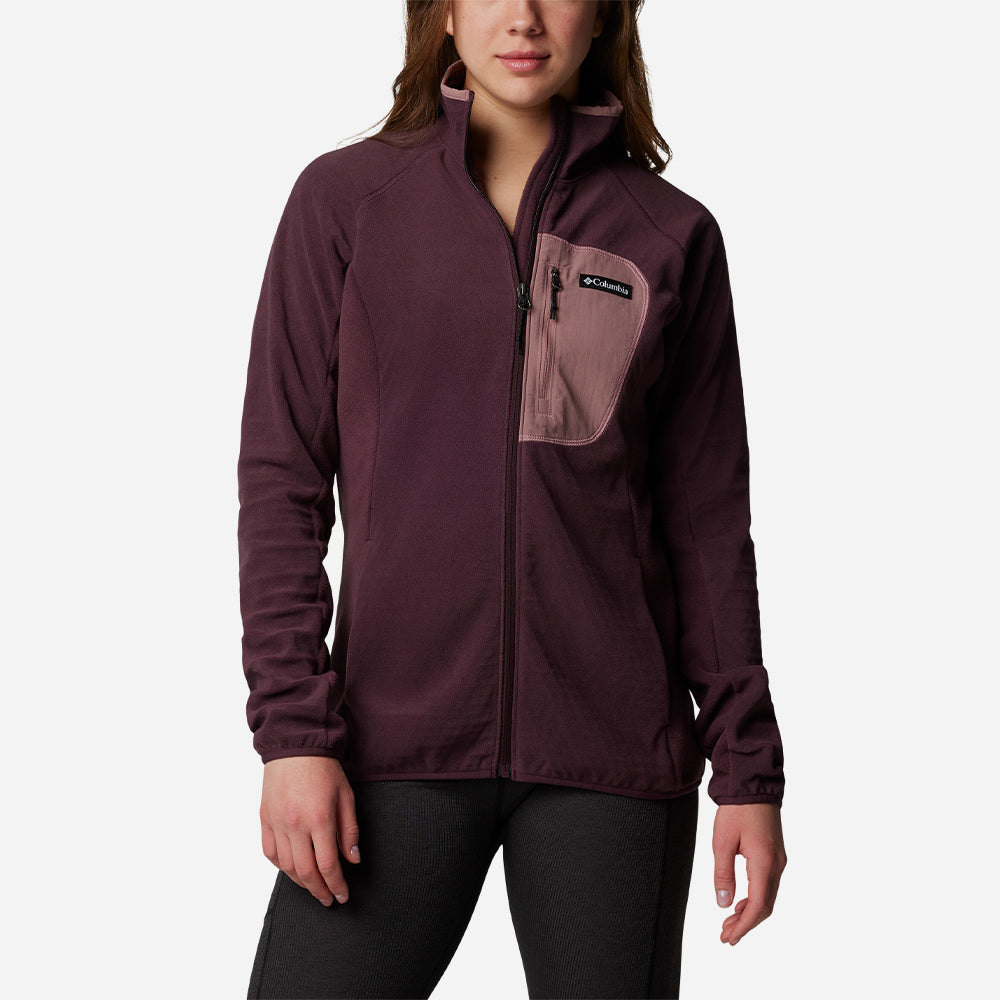 Áo Khoác Nữ Columbia Outdoor Tracks™ Full Zip Ii - Tím - Supersports Vietnam