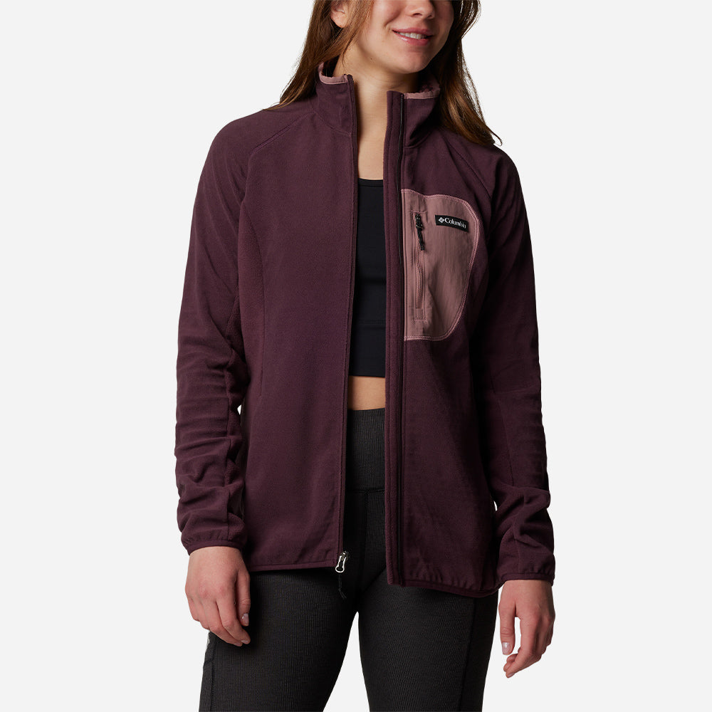 Áo Khoác Nữ Columbia Outdoor Tracks™ Full Zip Ii - Tím - Supersports Vietnam