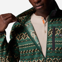 Áo Khoác Nam Columbia Sweater Weather™ Printed Half Zip II - Xanh Lá - Supersports Vietnam