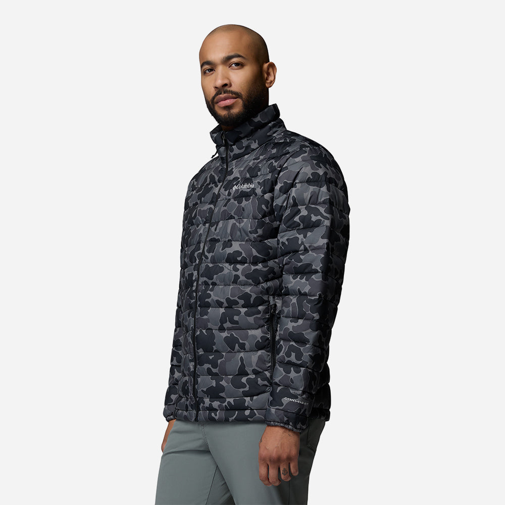 Áo Khoác Nam Columbia Powder Lite™ II Printed - Xám - Supersports Vietnam