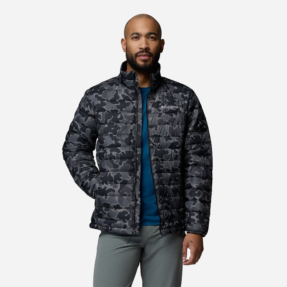 Áo Khoác Nam Columbia Powder Lite™ II Printed - Xám - Supersports Vietnam
