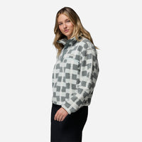Áo Khoác Nữ Columbia Helvetia™ II Printed Cropped Half Snap - Xám - Supersports Vietnam
