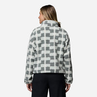 Áo Khoác Nữ Columbia Helvetia™ II Printed Cropped Half Snap - Xám - Supersports Vietnam