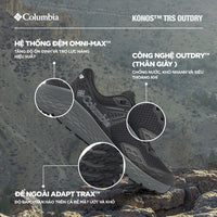 Giày Leo Núi Nam Columbia Konos™ Trs Outdry (Phiên Bản Mới Nhất 2024) - Đen - Supersports Vietnam