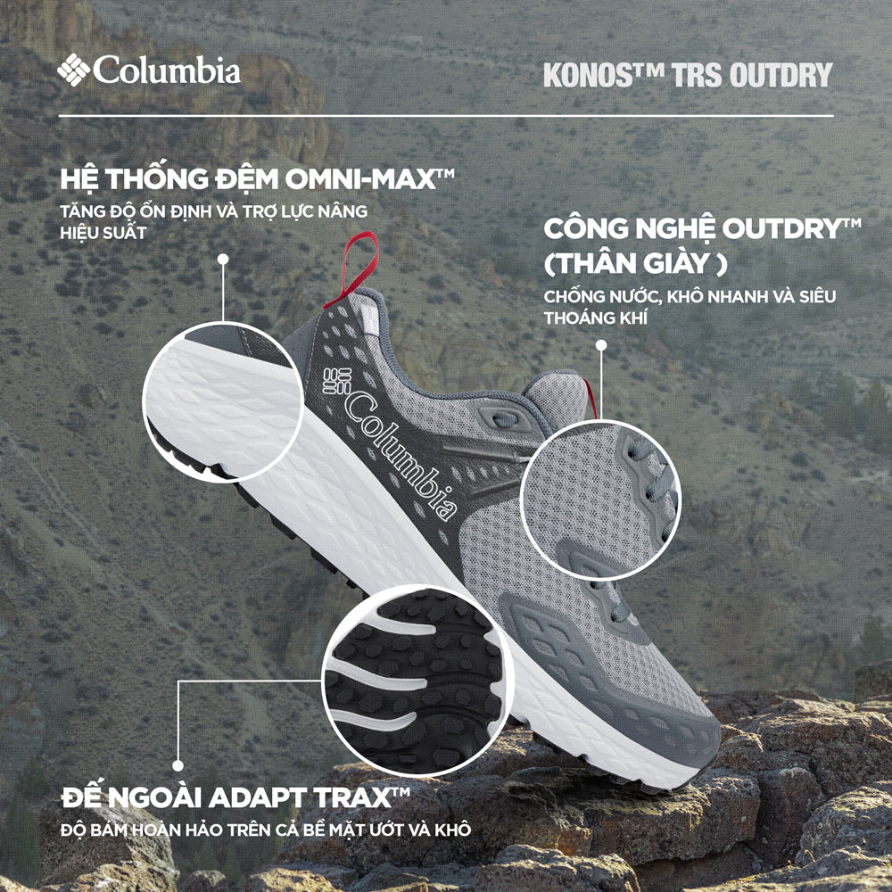 Giày Leo Núi Nam Columbia Konos™ Trs Outdry - Xám - Supersports Vietnam