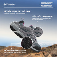 Giày Leo Núi Nữ Columbia Crestwood™ Waterproof - Xám - Supersports Vietnam