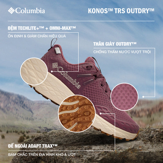 Giày Chạy Trail Nữ Columbia Konos™ Trs Outdry™ - Tím - Supersports Vietnam