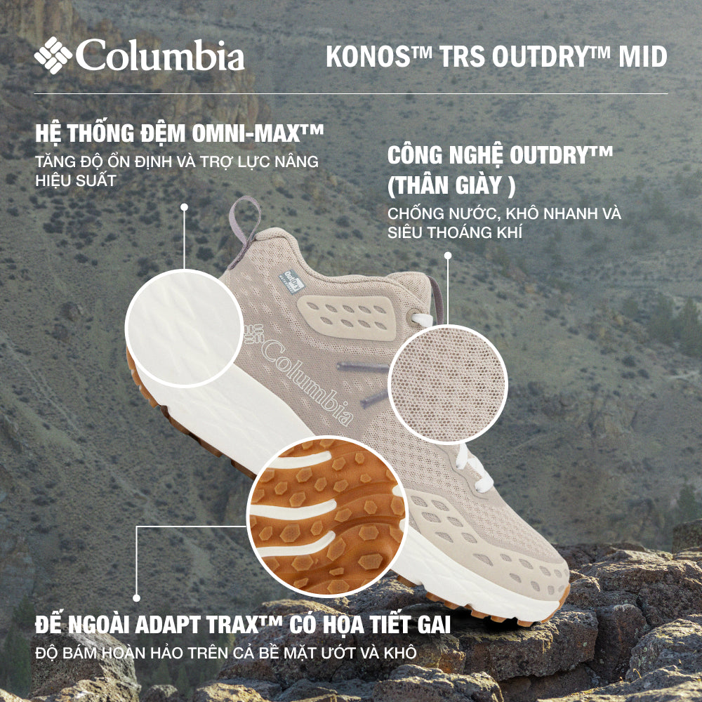 Giày Thể Thao Đa Năng Nữ Columbia Konos™ Trs Outdry™ Mid - Be - Supersports Vietnam