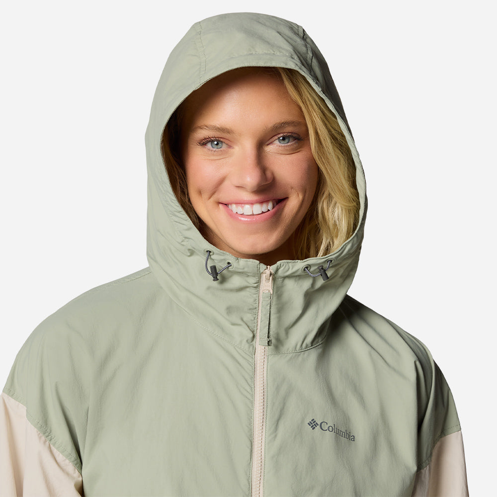 Áo Khoác Nữ Columbia Spire Valley™ Cropped Windbreaker - Xanh Mint - Supersports Vietnam