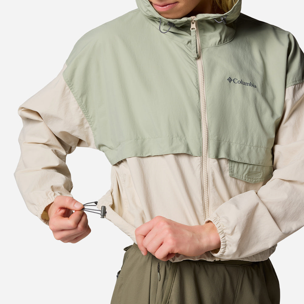 Áo Khoác Nữ Columbia Spire Valley™ Cropped Windbreaker - Xanh Mint - Supersports Vietnam