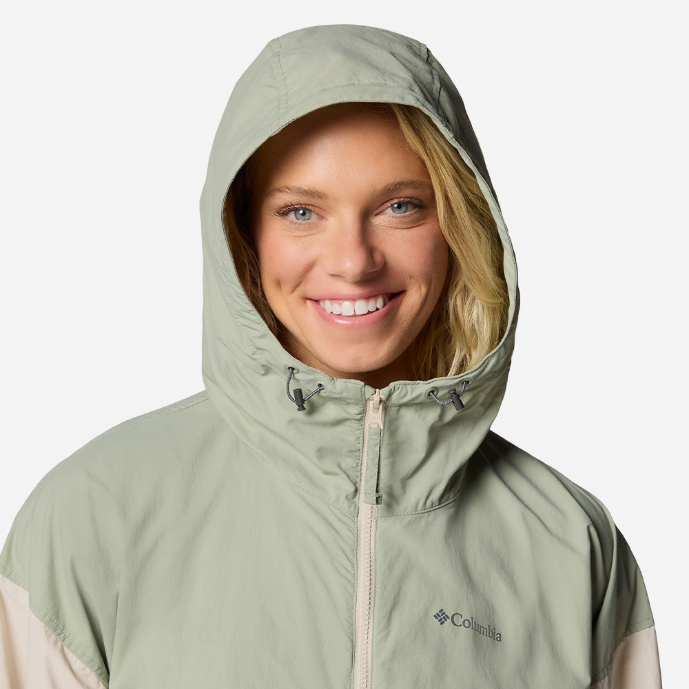 Áo Khoác Nữ Columbia Spire Valley™ Cropped Windbreaker - Xanh Mint - Supersports Vietnam