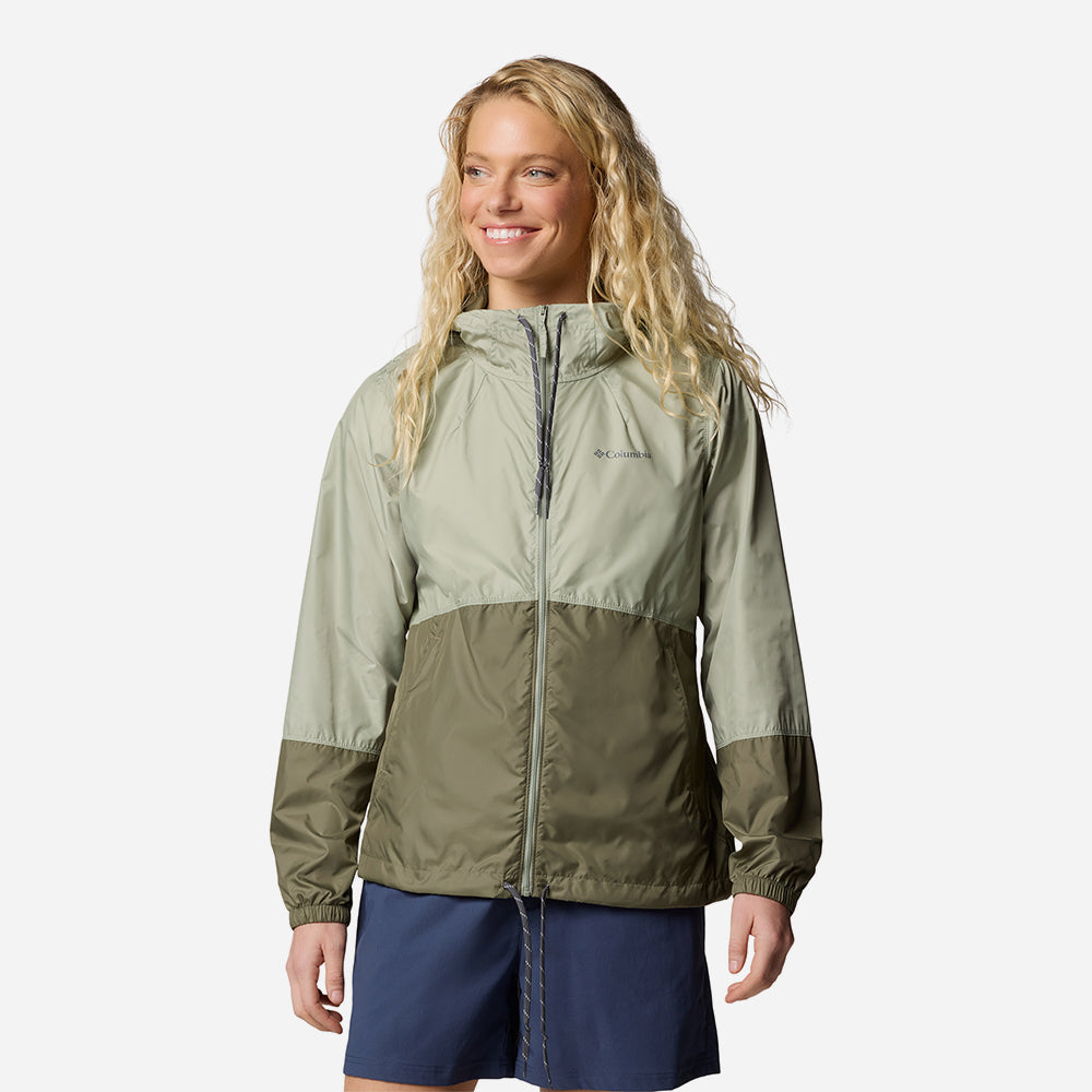 Áo Khoác Nữ Columbia Flash Forward™ II Windbreaker - Xanh Quân Đội - Supersports Vietnam