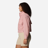 Áo Khoác Nữ Columbia Paracutie™ Cropped Cargo Windbreaker - Hồng - Supersports Vietnam