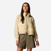 Áo Khoác Nữ Columbia Paracutie™ Cropped Cargo Windbreaker - Vàng - Supersports Vietnam