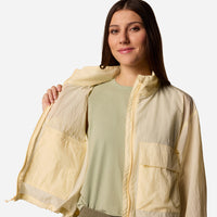 Áo Khoác Nữ Columbia Paracutie™ Cropped Cargo Windbreaker - Vàng - Supersports Vietnam