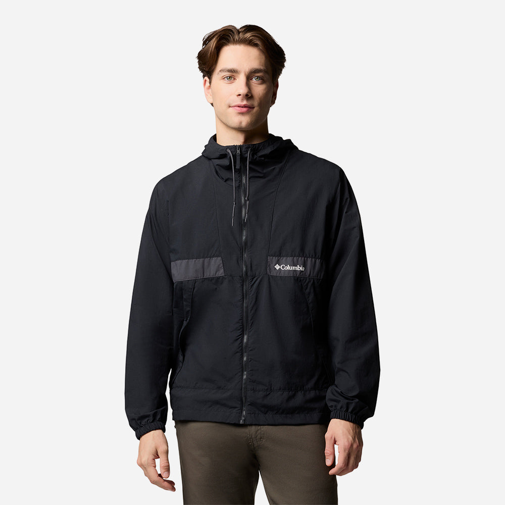 Áo Khoác Nam Columbia Spire Valley™ Hooded Windbreaker - Đen - Supersports Vietnam