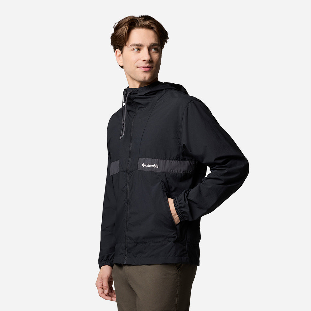 Áo Khoác Nam Columbia Spire Valley™ Hooded Windbreaker - Đen - Supersports Vietnam